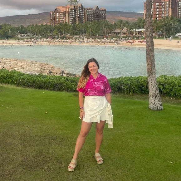 Farm Rio Mini White Knot Mini Skirt Size Medium - Picture 5 of 6